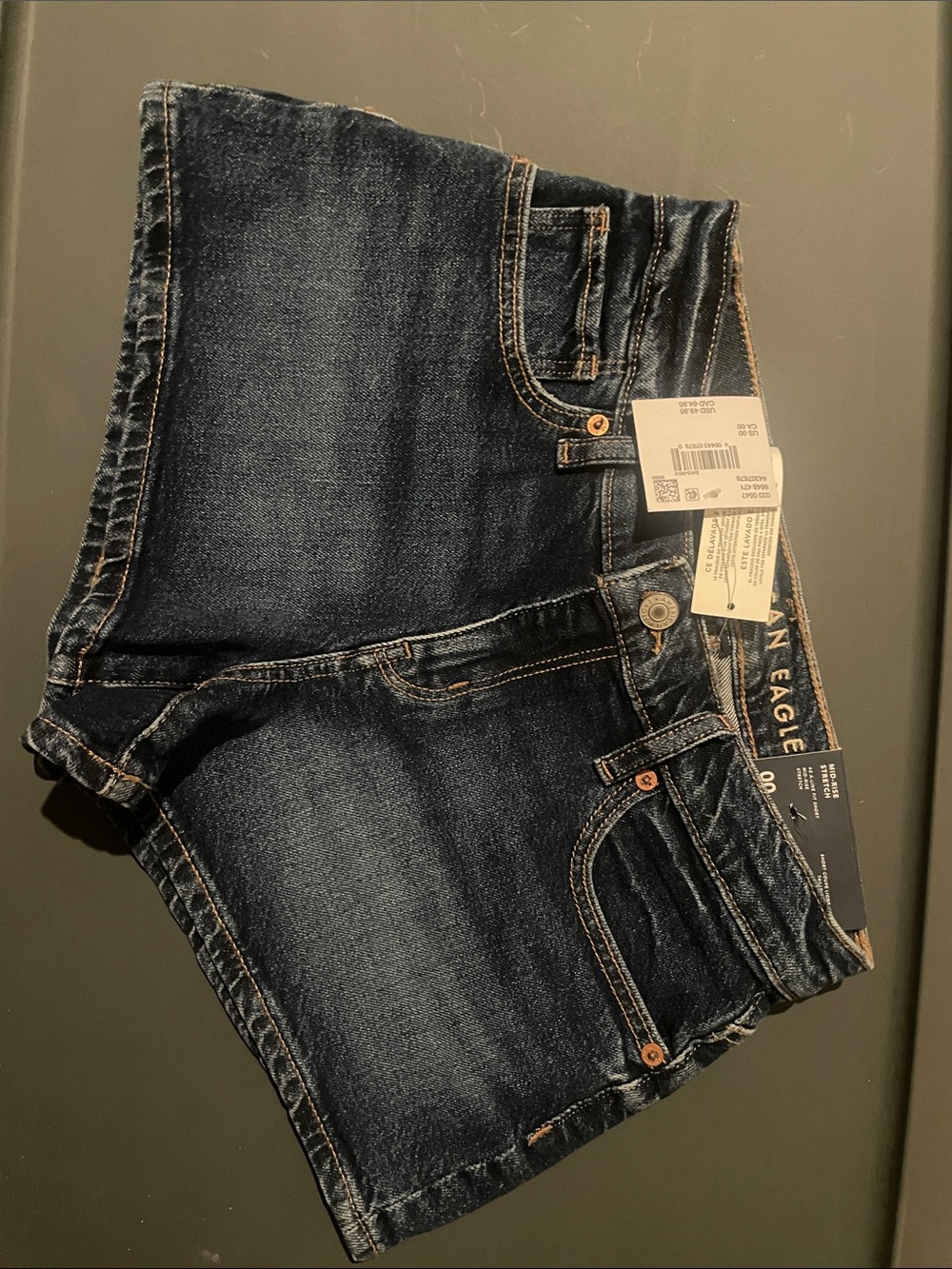 American Eagle Outfitters mid rise denim shorts NWT